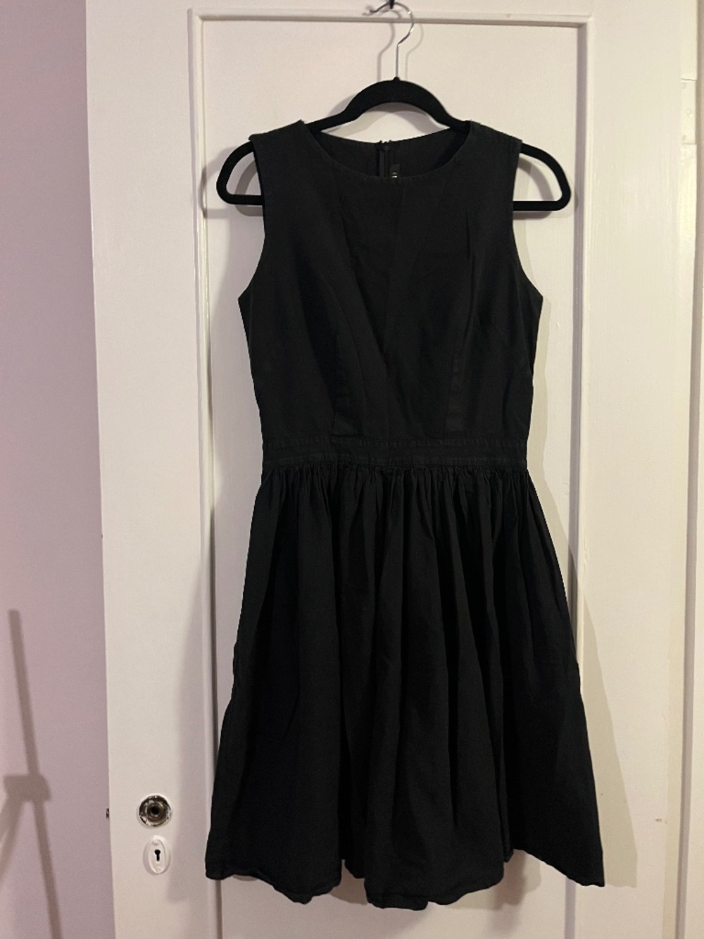 Black Cotton Summer Dress, She Bible, Size Small